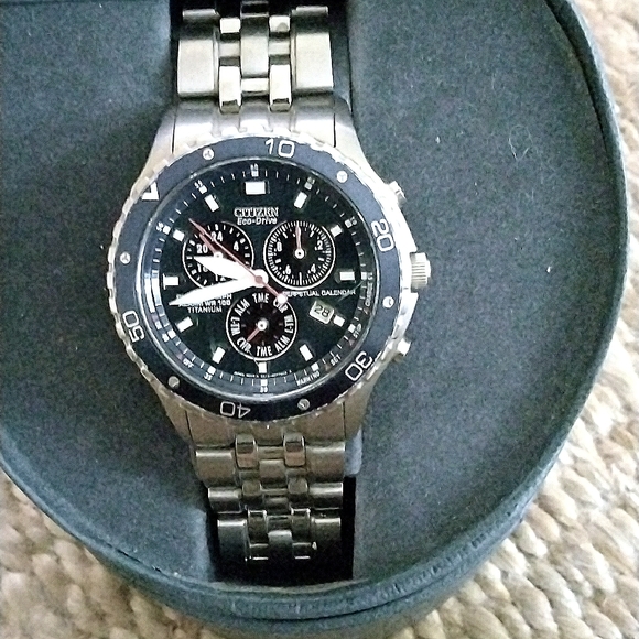 Men's Citizen Evo drive Titanium Chronograph Watch - Picture 1 of 8